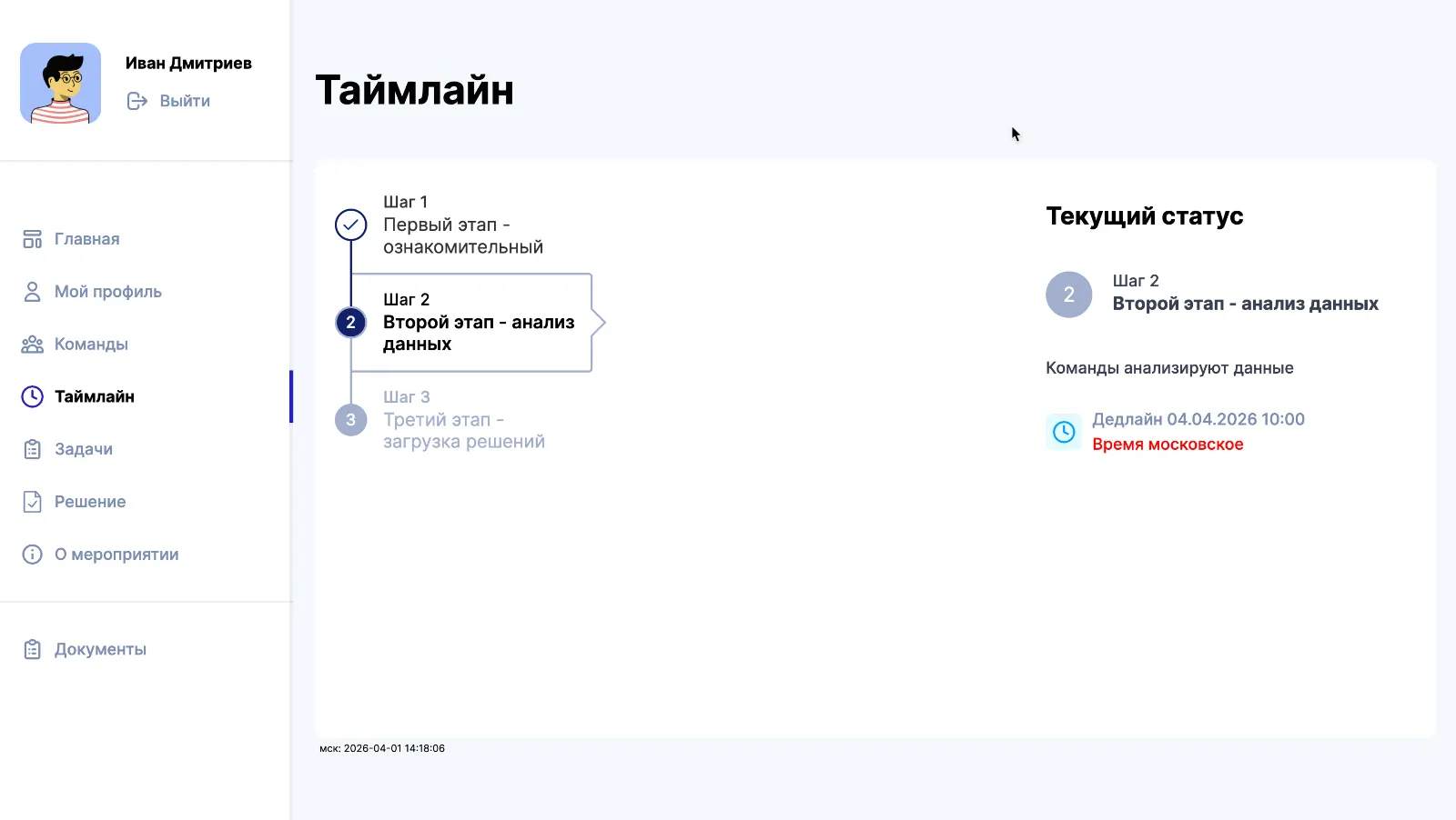 Хакос — интерфейс